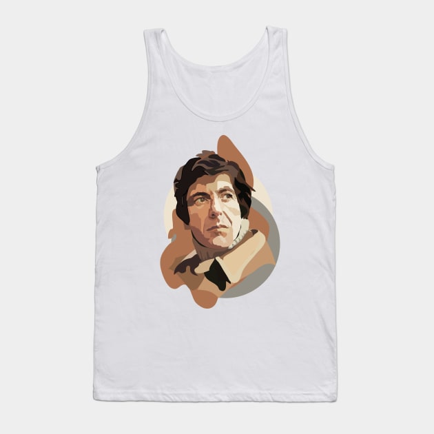 Leonard Cohen Tank Top by annamckay